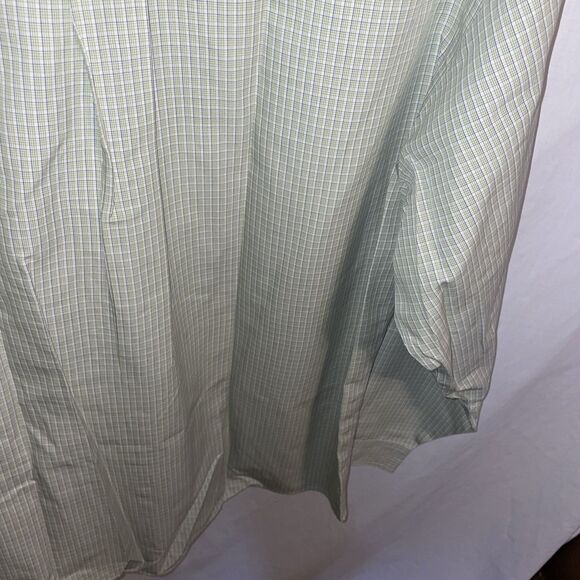 Brooks Brothers 346 Men’s Dress Shirt Size Medium Green Striped Business Formal - Picture 12 of 12